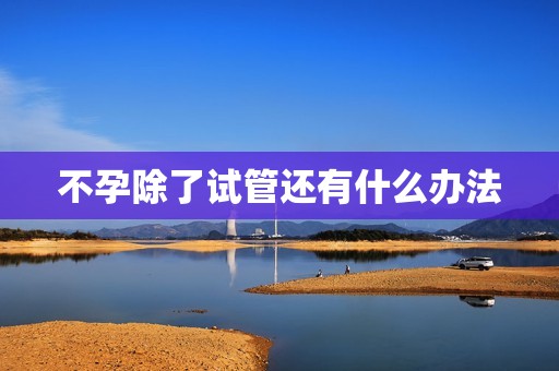 不孕除了试管还有什么办法