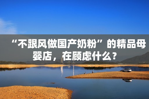 “不跟风做国产奶粉”的精品母婴店，在顾虑什么？