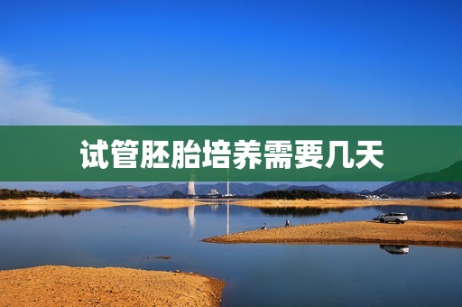 试管胚胎培养需要几天