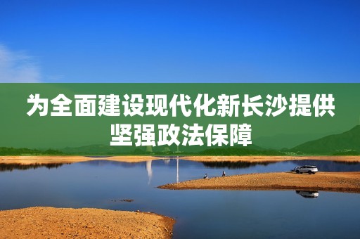 为全面建设现代化新长沙提供坚强政法保障