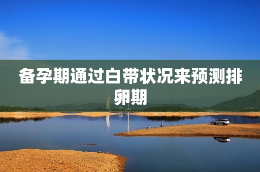 备孕期通过白带状况来预测排卵期