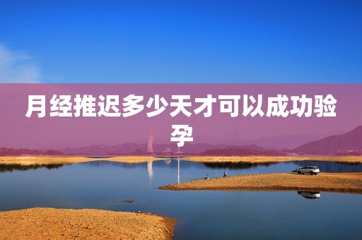 月经推迟多少天才可以成功验孕