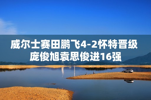 威尔士赛田鹏飞4-2怀特晋级 庞俊旭袁思俊进16强