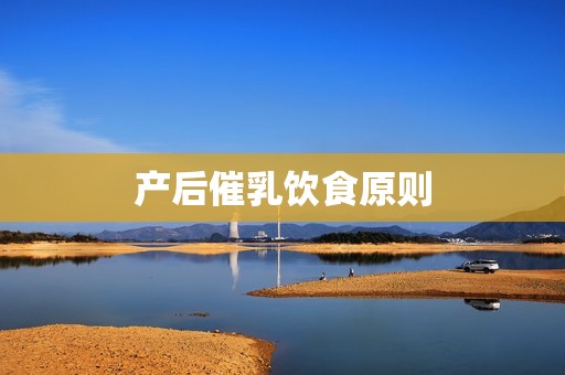 产后催乳饮食原则