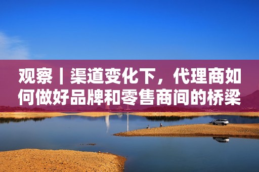 观察｜渠道变化下，代理商如何做好品牌和零售商间的桥梁