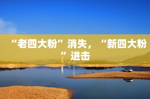 “老四大粉”消失，“新四大粉”进击
