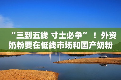 “三到五线 寸土必争” ！外资奶粉要在低线市场和国产奶粉拼刺刀