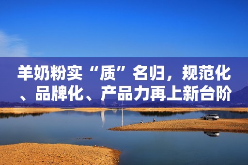 羊奶粉实“质”名归，规范化、品牌化、产品力再上新台阶！