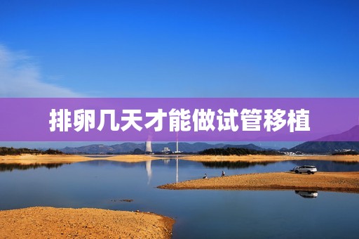 排卵几天才能做试管移植