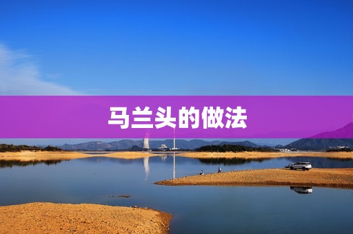 马兰头的做法