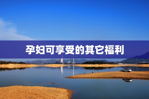 孕妇可享受的其它福利