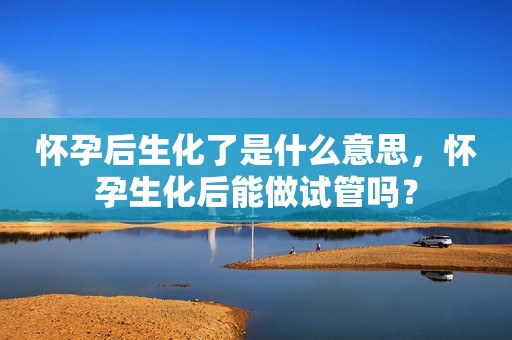 怀孕后生化了是什么意思，怀孕生化后能做试管吗？