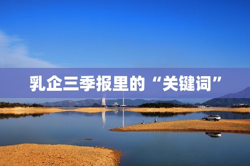 乳企三季报里的“关键词”