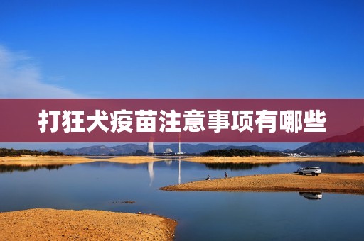 打狂犬疫苗注意事项有哪些