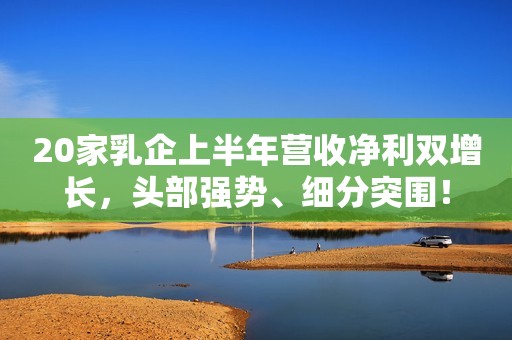 20家乳企上半年营收净利双增长，头部强势、细分突围！