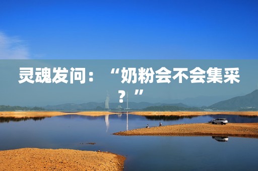 灵魂发问：“奶粉会不会集采？”