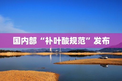 国内部“补叶酸规范”发布