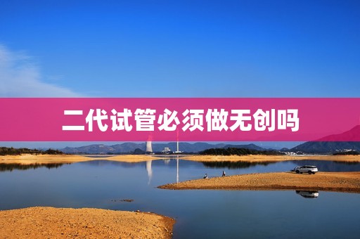 二代试管必须做无创吗