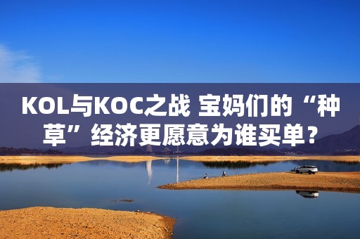 KOL与KOC之战 宝妈们的“种草”经济更愿意为谁买单？