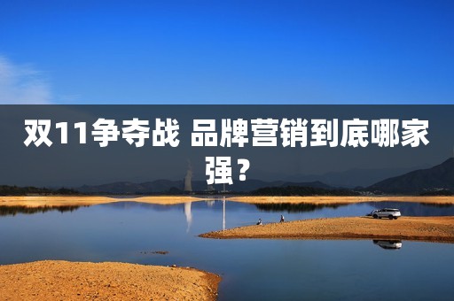 双11争夺战 品牌营销到底哪家强？