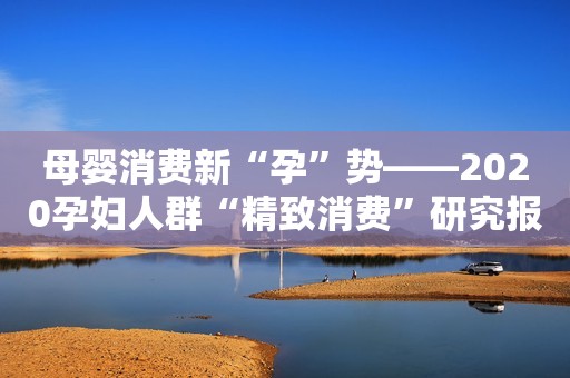 母婴消费新“孕”势——2020孕妇人群“精致消费”研究报告