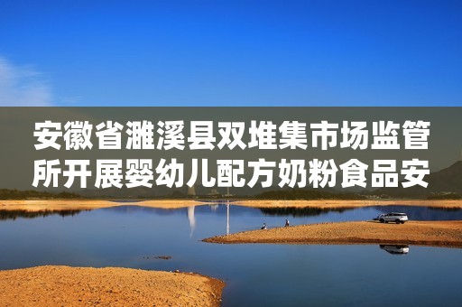 安徽省濉溪县双堆集市场监管所开展婴幼儿配方奶粉食品安全专项检查