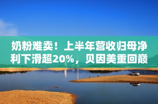奶粉难卖！上半年营收归母净利下滑超20%，贝因美重回巅峰不容易