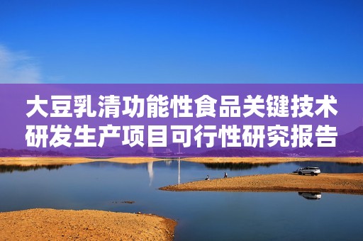 大豆乳清功能性食品关键技术研发生产项目可行性研究报告