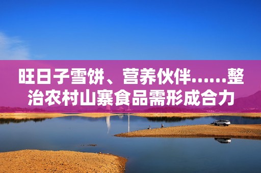 旺日子雪饼、营养伙伴……整治农村山寨食品需形成合力