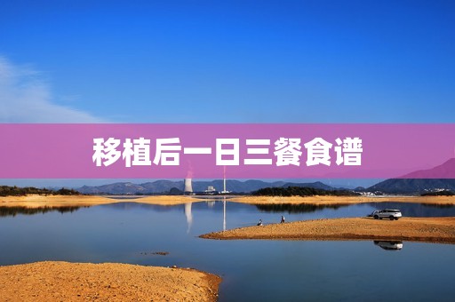 移植后一日三餐食谱