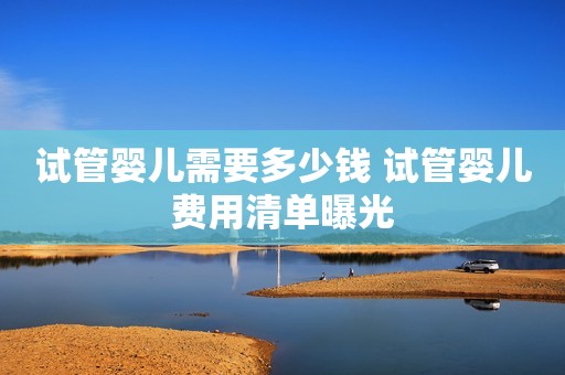 试管婴儿需要多少钱 试管婴儿费用清单曝光