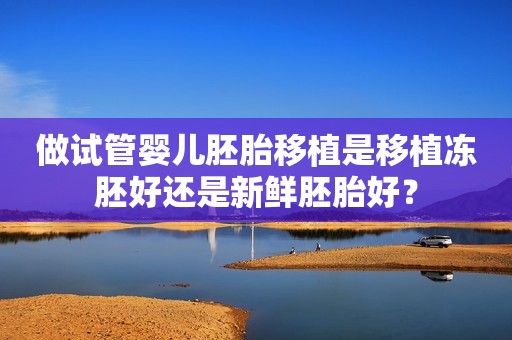 做试管婴儿胚胎移植是移植冻胚好还是新鲜胚胎好？