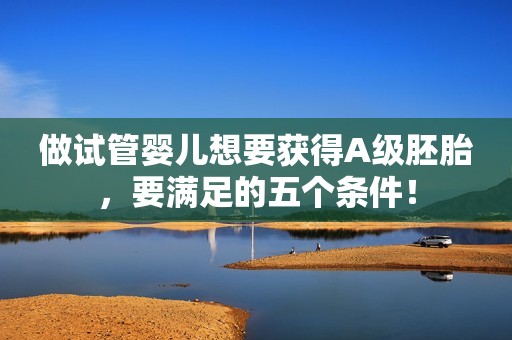 做试管婴儿想要获得A级胚胎，要满足的五个条件！