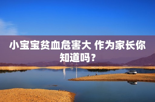小宝宝贫血危害大 作为家长你知道吗？