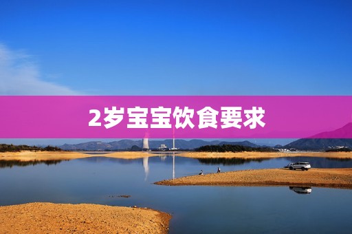 2岁宝宝饮食要求