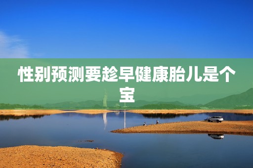 性别预测要趁早健康胎儿是个宝