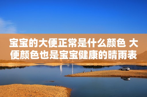 宝宝的大便正常是什么颜色 大便颜色也是宝宝健康的晴雨表