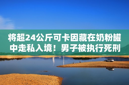 将超24公斤可卡因藏在奶粉罐中走私入境！男子被执行死刑曝董小姐已回公司办手续，未婚夫露面力挺，坚决不分手，一起创业