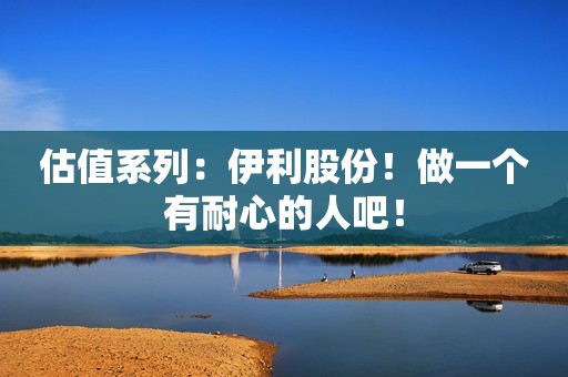 估值系列：伊利股份！做一个有耐心的人吧！