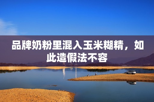 品牌奶粉里混入玉米糊精，如此造假法不容