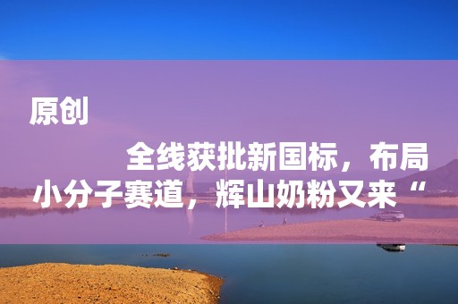 原创
            全线获批新国标，布局小分子赛道，辉山奶粉又来“搞事情”！