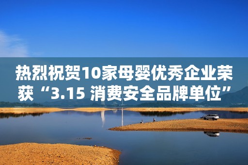 热烈祝贺10家母婴优秀企业荣获“3.15 消费安全品牌单位”