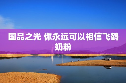 国品之光 你永远可以相信飞鹤奶粉