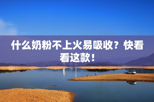 什么奶粉不上火易吸收？快看看这款！