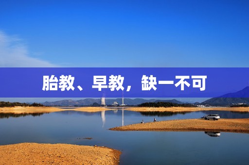 胎教、早教，缺一不可