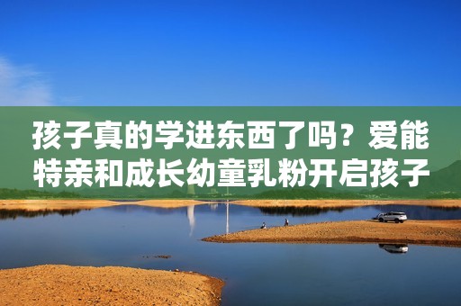 孩子真的学进东西了吗？爱能特亲和成长幼童乳粉开启孩子新思维！