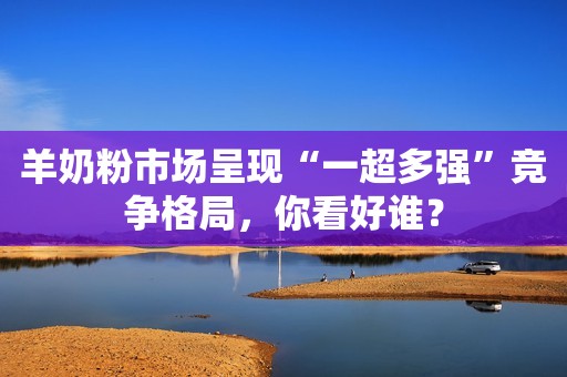 羊奶粉市场呈现“一超多强”竞争格局，你看好谁？