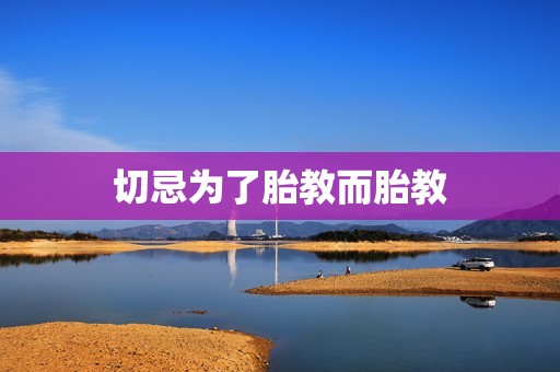 切忌为了胎教而胎教