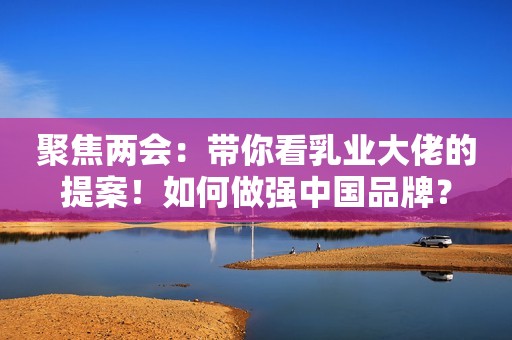 聚焦两会：带你看乳业大佬的提案！如何做强中国品牌？