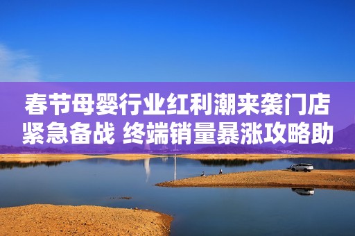 春节母婴行业红利潮来袭门店紧急备战 终端销量暴涨攻略助阵